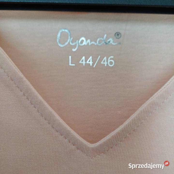 Bluzka w serek L 4446 łososiowa łódzkie Sieradz