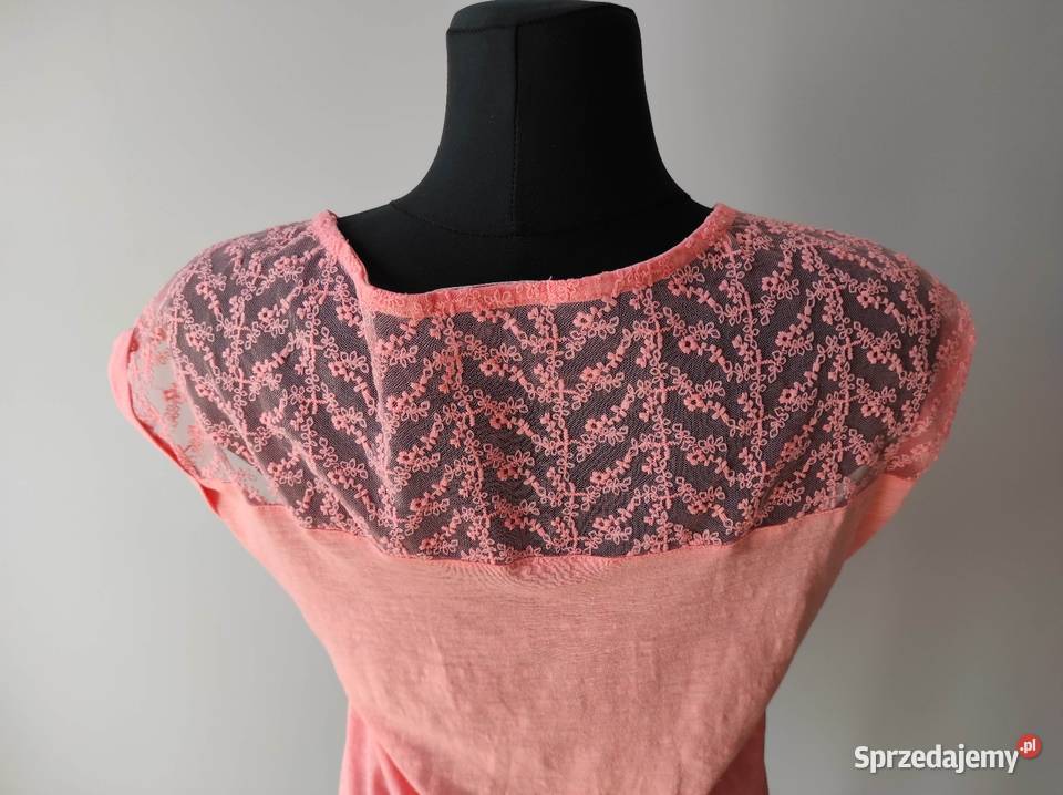 Różowa bluzka z koronką Cameieu 40 L 42 XL Płock