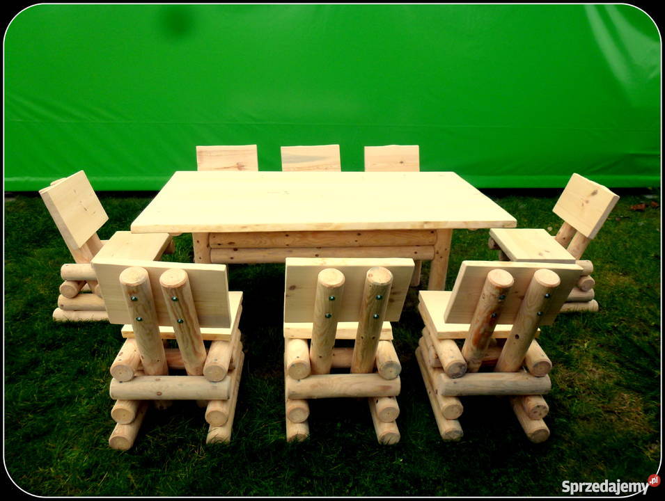 Meble ogrodowe barowe drewniane stół Chojnice sprzedam