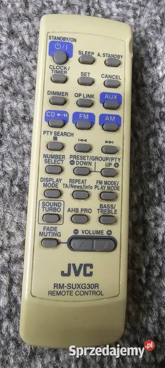 Pilot audio JVC RMSUXG30R Wysyłka sprzedam