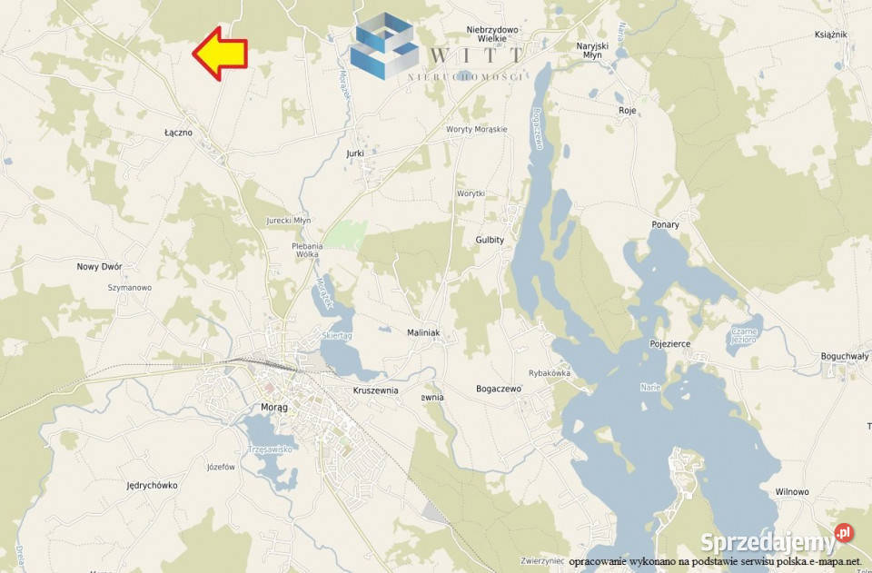 sprzedaży działki Łączno 1503m2 telefon