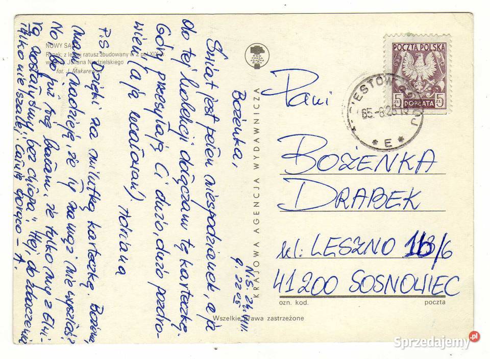 NOWY SĄCZ RYNEK Pocztówki i karty telefoniczne Krynki