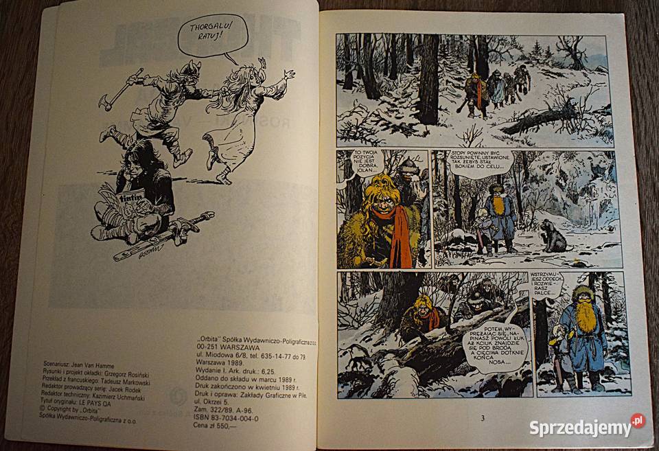 Thorgal Kraina QA wydanie I stan z destruktem kujawsko-pomorskie Chełmno