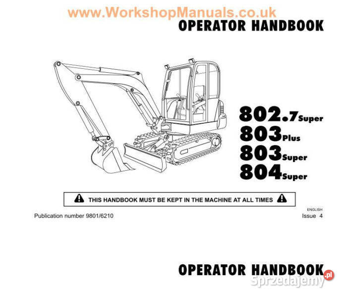 JCB 802 803 PLUS SUPER 804 SUPER instrukcja Kielce