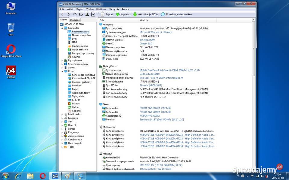 4x LATITUDE E6410 Torba Włocławek