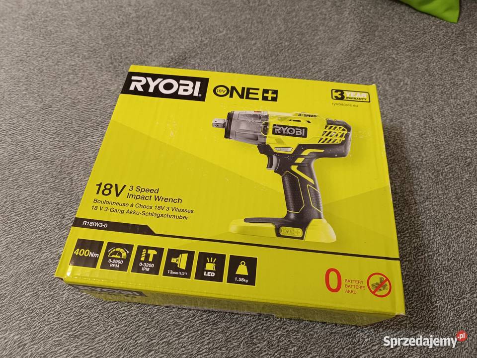 RYOBI akumulatorowy klucz udarowy R18IW3 18V mazowieckie Pruszków
