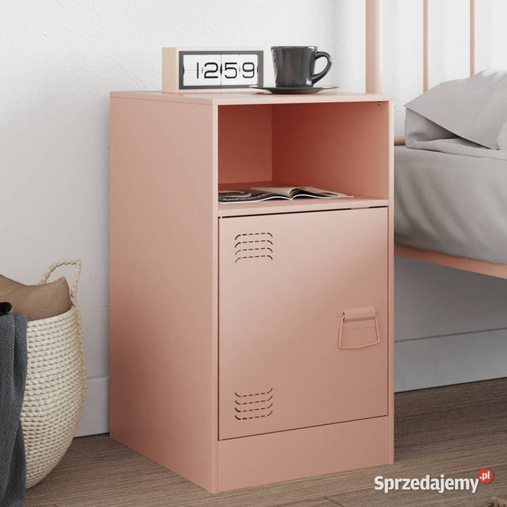 Szafka nocna różowa 345x39x62 stal WM841765 Warszawa