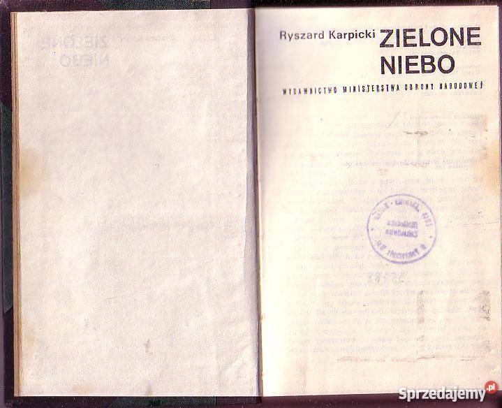 8550 ZIELONE NIEBO RYSZARD KARPICKI Kultura i Rozrywka