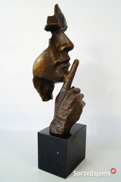 Figura z brązu CISZA Salvador Dali rzeźba piękna Gizałki sprzedam