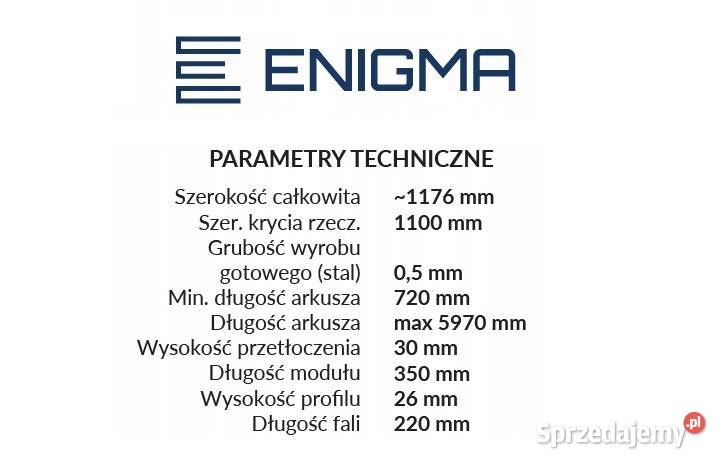 Blachodachówka 2modułowa ENIGMA MAT TK Materiały budowlane podlaskie Hajnówka
