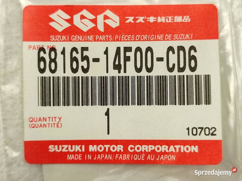 NAKLEJKA SUZUKI NA ZADUPEK SUZUKI AN 400 BURGMAN sprzedam