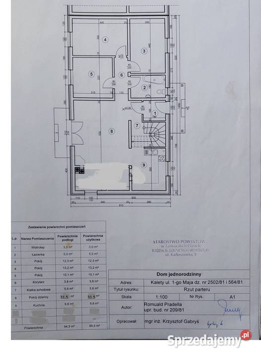 Dom z dużą działką w ścisłym centrum Kalet Leśny 160m2 Kalety