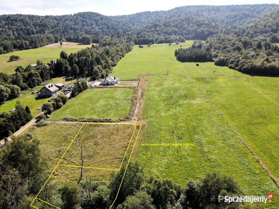 sprzedaży działki 1885m2 Uście Gorlickie handlowo-usługowa Sprzedaż małopolskie sprzedam