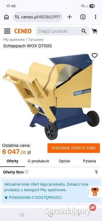 Piła wahadłowa do drewna Scheppach dolnośląskie Bardo