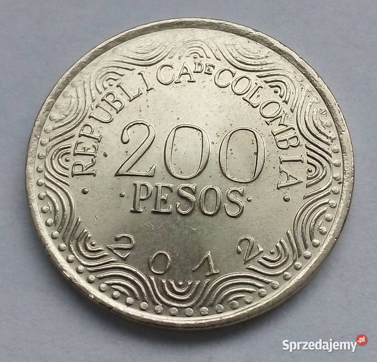 KOLUMBIA 200 PESOS 2012 r PAPUGA ŁADNA Legionowo