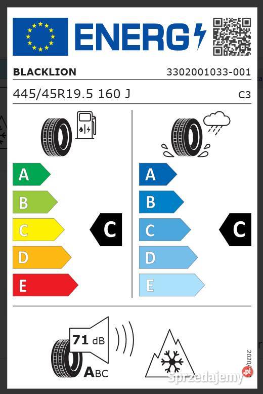 Opona naczepowa 44545 R195 BlackLion BT188 Nowa Zarębki