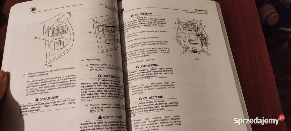 Podręcznik operatora koparko ładowarki JCB 3CX 4 miękka Stalowa Wola