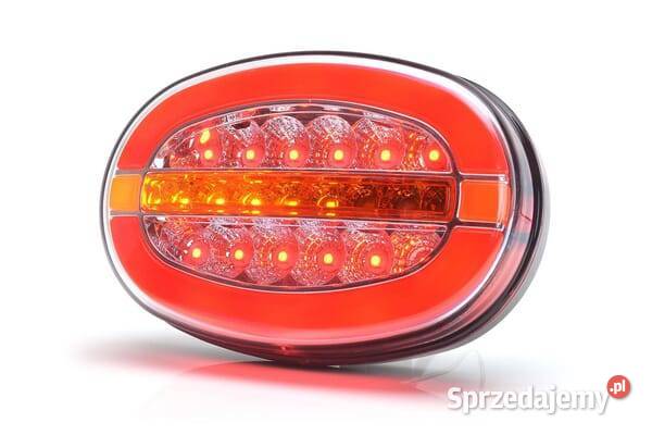 Lampa tylna zespolona LED lewaprawa owalna 1224V Oświetlenie Kamionna sprzedam