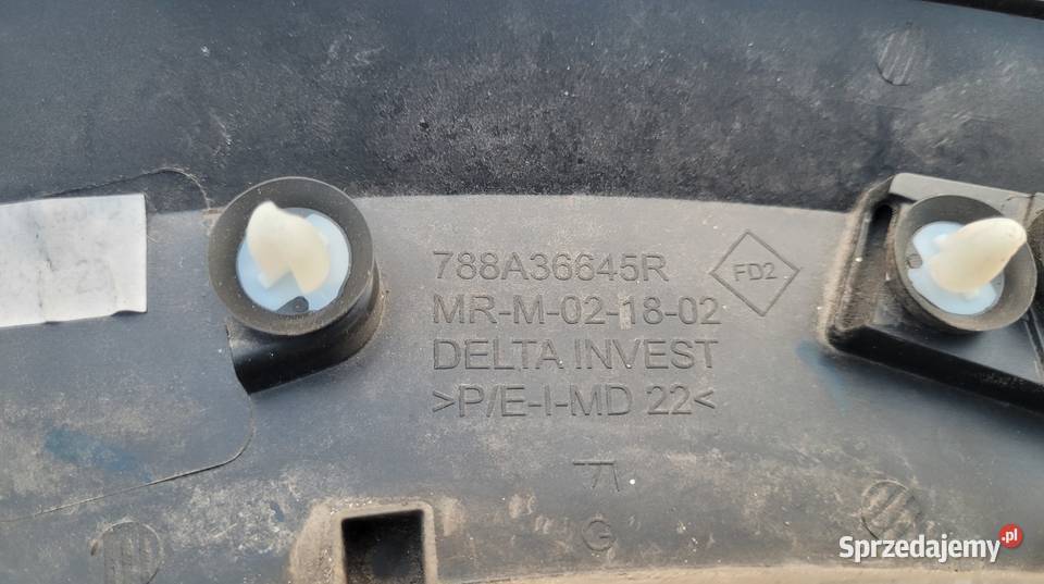 LISTWA BŁOTNIKA TYŁ LEWA DACIA SANDERO III Karoseria Ruda Śląska sprzedam