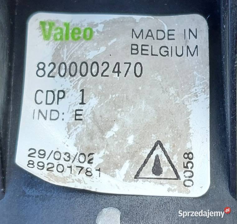 HALOGEN PRAWY PRZÓD PRZEDNI RENAULT LAGUNA II Mielęcin