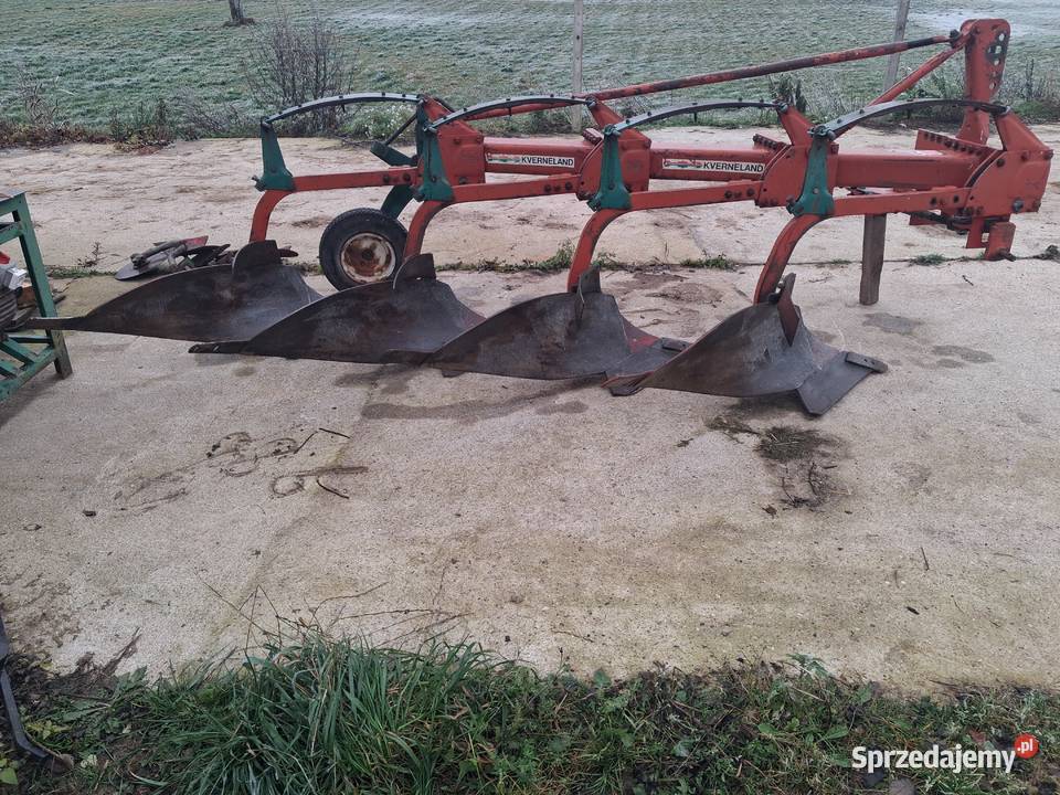 Pług Kverneland 4 skibowy na resorze 16 zagonowy podlaskie Rutka-Tartak