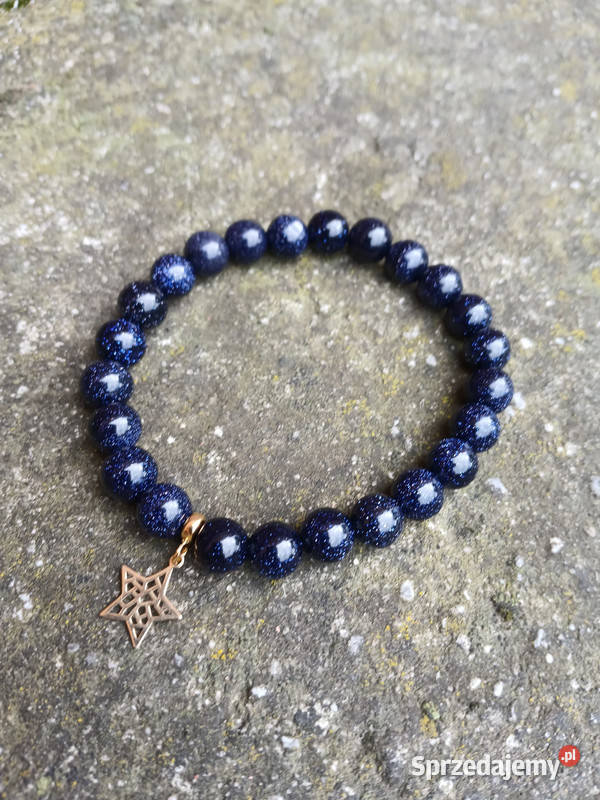 Bransoletka damska z Noc Kairu 8mm z gwiazdką