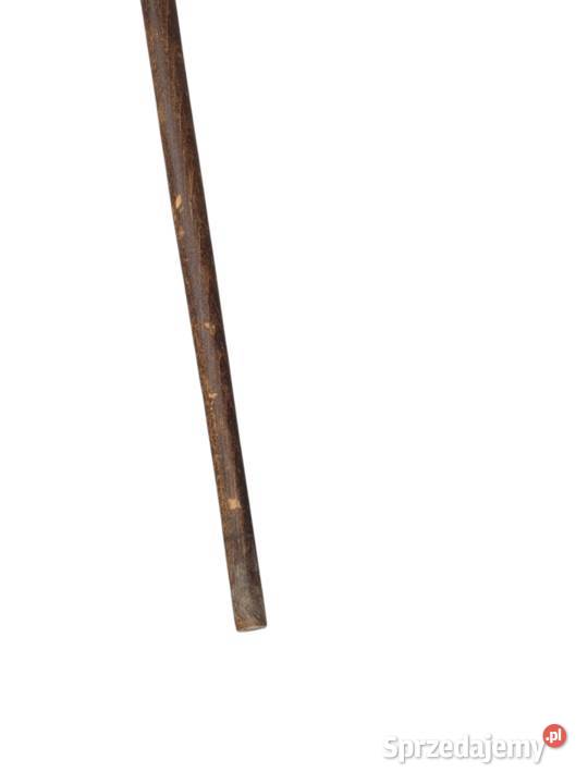 Stara drewniana laska ręcznie rzeźbiona