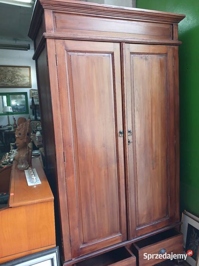 Szafa tekowa bielizniarka dwudrzwiowa Tarnogród