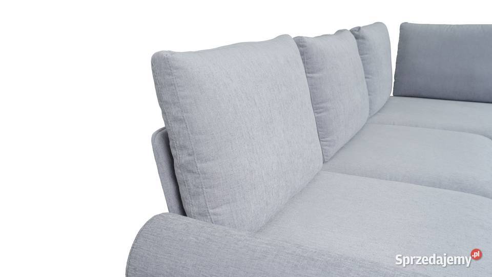 Narożnik Bristol w szarej tkaninie na wysokich 97cm Narożniki śląskie Katowice