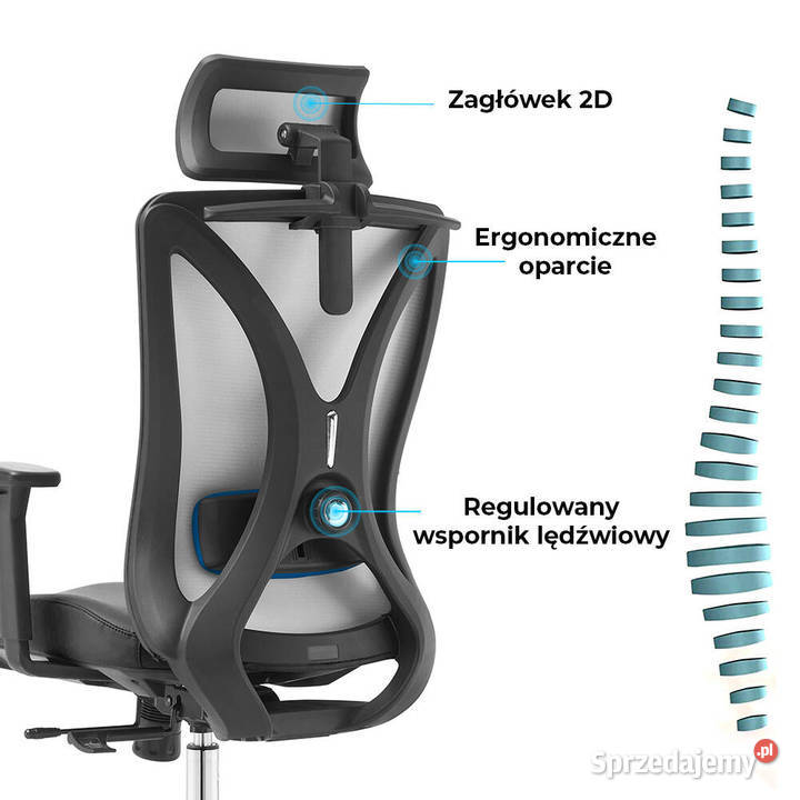 Fotel biurowy ergonomiczny ANGEL GelatO Jarosław