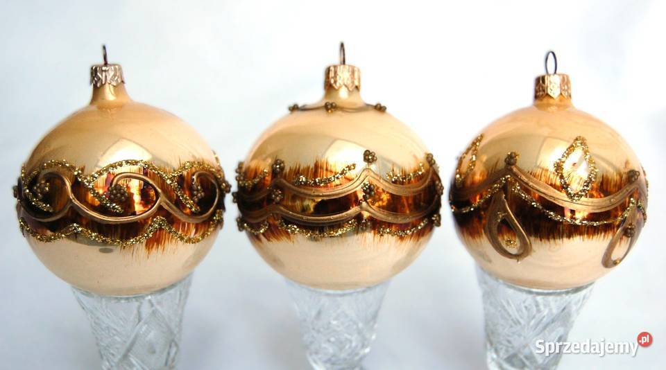 Stare bombki szklane ręcznie malowane Lublin sprzedam