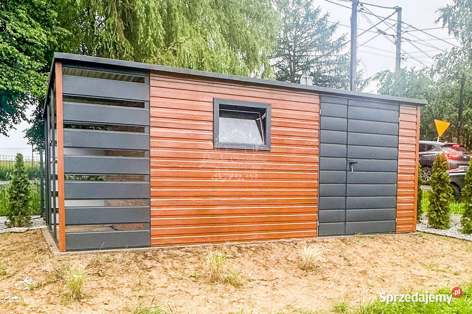 Schowek Domek Ogrodowy 4x25m wiata 1m Okno złoty Ciechanów sprzedam