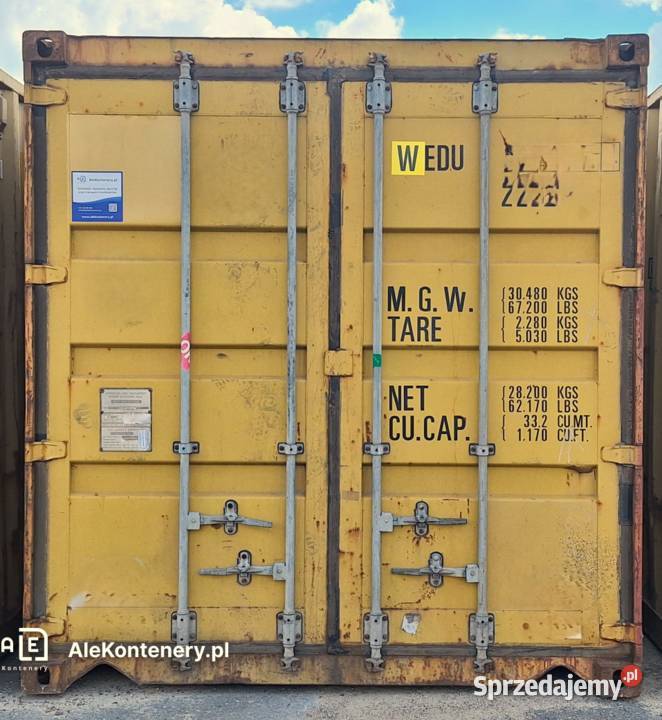 KONTENER MORSKI 20 DV w Super 6metrowy używany Mielno