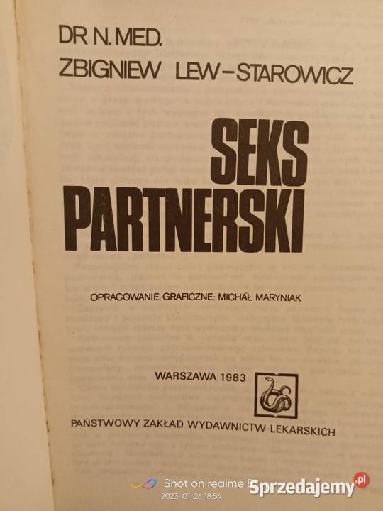 Seks partnerski Starowicz pierwsze wydanie Warszawa