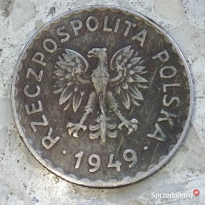 POLSKA 1 1949 rCUNI Numizmatyka mazowieckie
