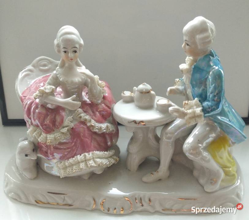 Porcelanowa figurka herbatka we dwoje pomorskie Reda