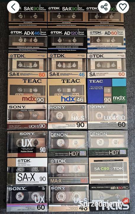Kaseta DENON TEAC MARANTZ NATIONAL TDK SONY Giżycko