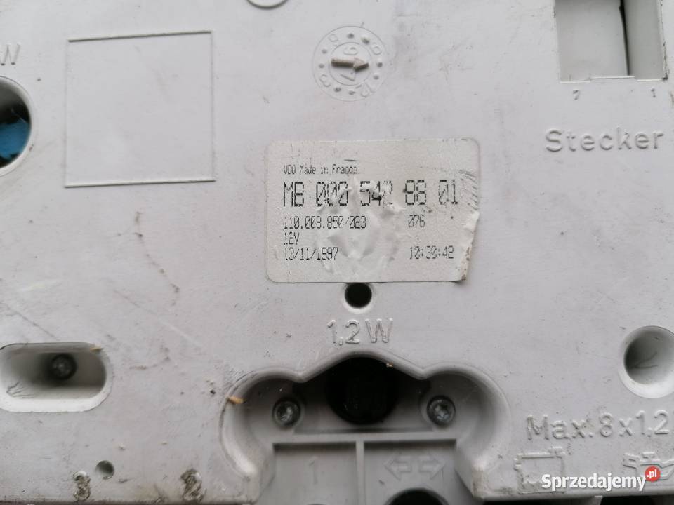 Licznik Zegar Mercedes Vito W638 lubelskie Pogorzelec