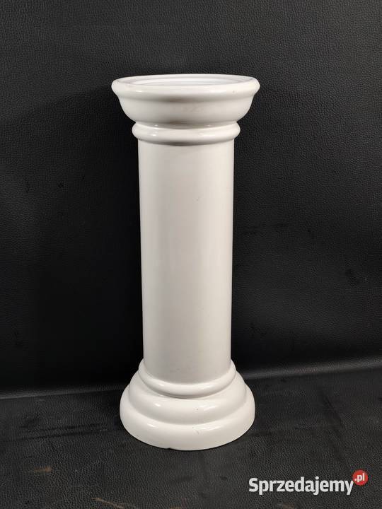 Ceramiczna kolumna postument kwietnik retro Kwietniki Poddębice