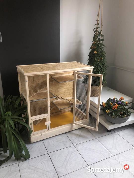 Klatka drewniana gryzonia gryzoni szynszyli Myszków
