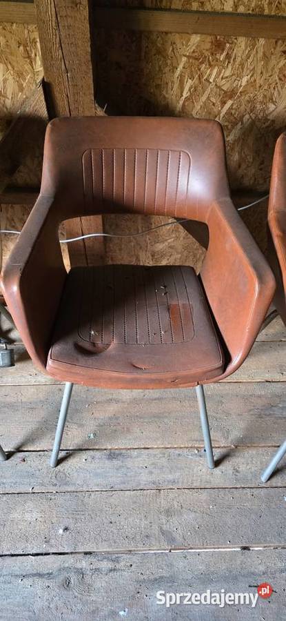 Fotele 5 meblomet vintage PRL Kraków