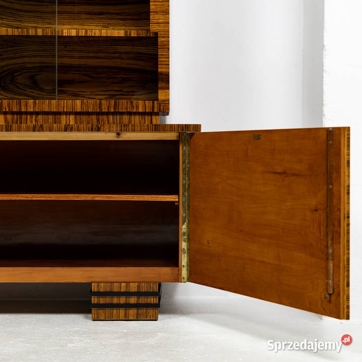 Biblioteka witryna palisander Art Deco S Łojek Łowęcin