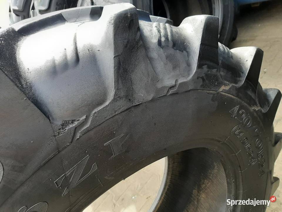 2x Opona używana rolnicza 42070R24 149R24 OZKA Opony rolnicze Zaścianki