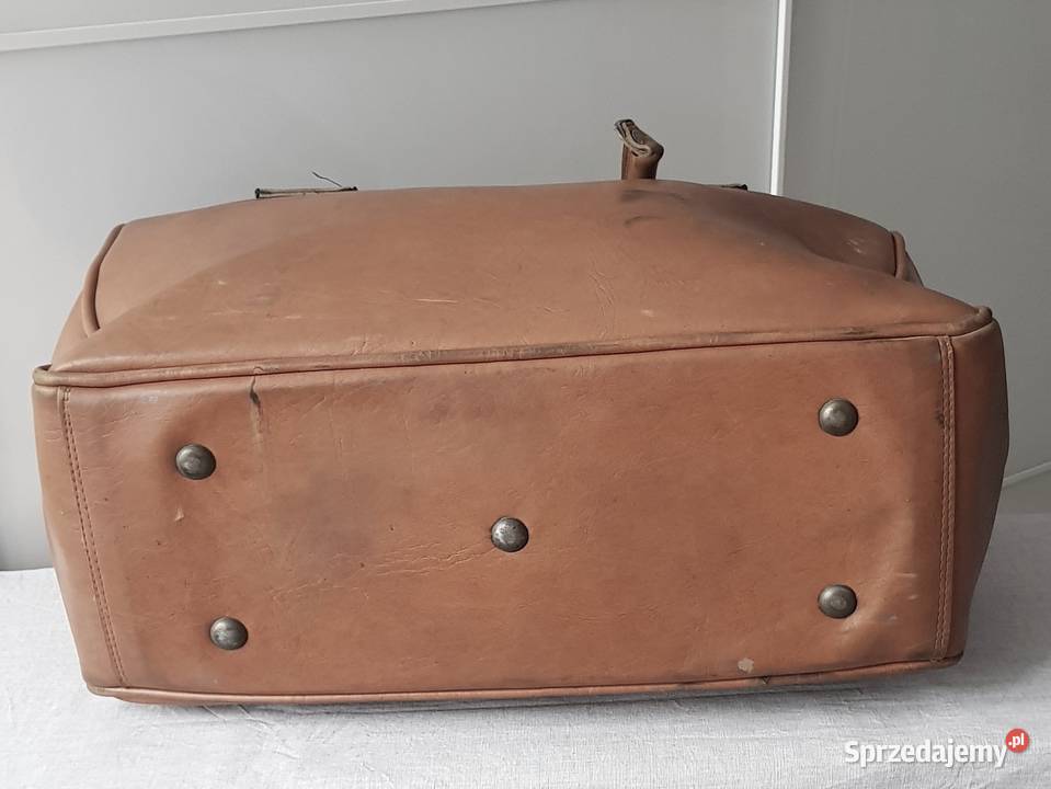 Vintage stara torba skórzana do renowacji Ruda Śląska