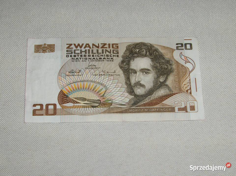 Banknot 20 schilling austriackich 1986r