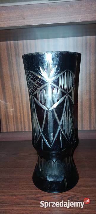 Wazon kryształowy wys 38 fi 15 dolnośląskie Wrocław sprzedam