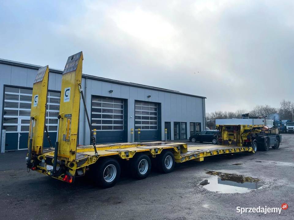 Naczepa do przewozu maszyn Tiefbett 3osie niskopodłogowe