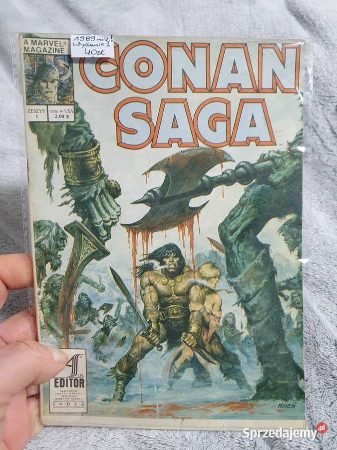 Conan Saga komplet 5 komiksów AS Editor Marvel pomorskie Gdynia
