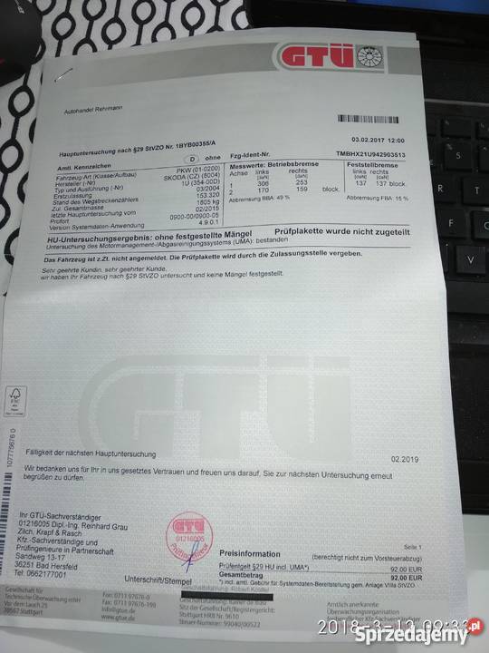 Skoda Octavia 16 Klima Tempomat Czujniki Park Kleczew