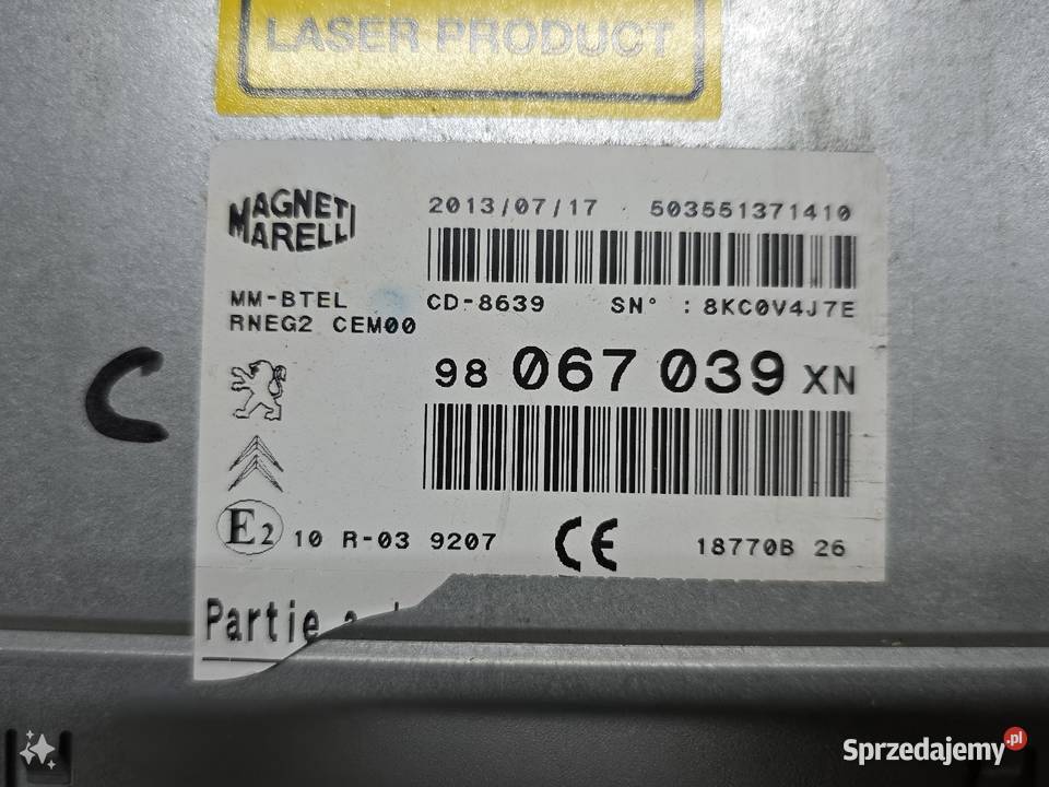 Radio RT6 RNEG2 Nawigacja CD Bluetooth Peugeot Motoryzacja Kąty Wrocławskie
